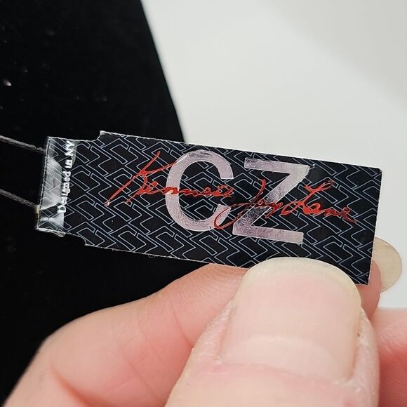 Earrings CZ's by Kenneth Jay Lane Silvertone Hardware Pierced Posts NWT - Picture 2 of 3